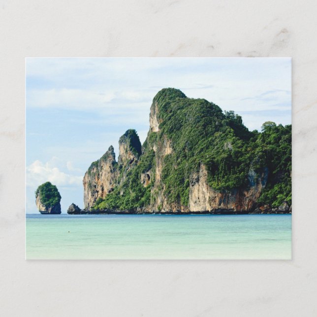 Postal Isla de Ko Phi Phi en el Mar de Andamán, Krabi (Anverso)