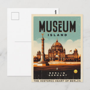Postal Isla de los museos Berlín-el corazón histórico de 