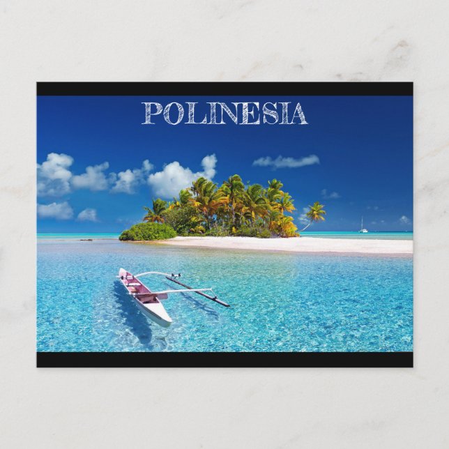 Postal Isla de los Sueños de Polinesia (Anverso)