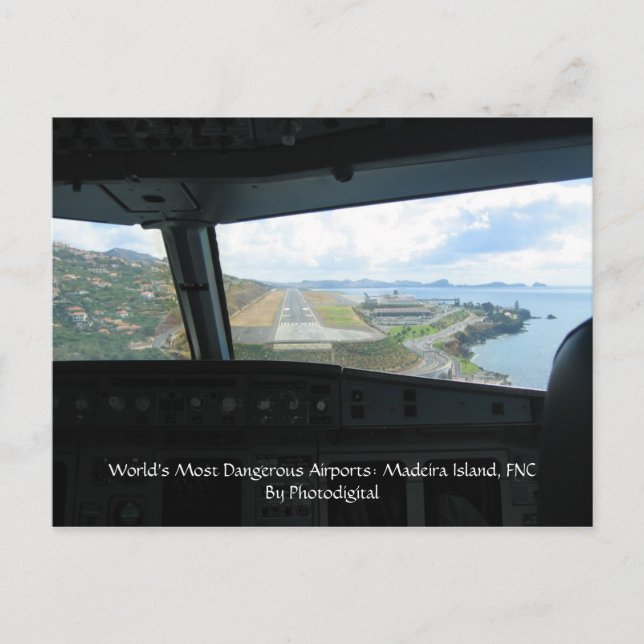 Postal Isla de Madeira, los aeropuertos más peligrosos (Anverso)