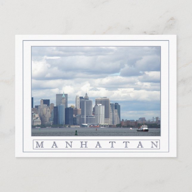 Postal Isla de Manhattan (Anverso)