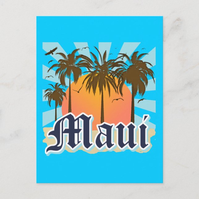 Postal Isla de Maui Hawaii Souvenir (Anverso)