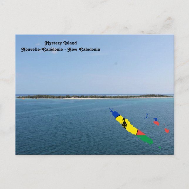 Postal Isla de misterio - Nueva Caledonia (Anverso)