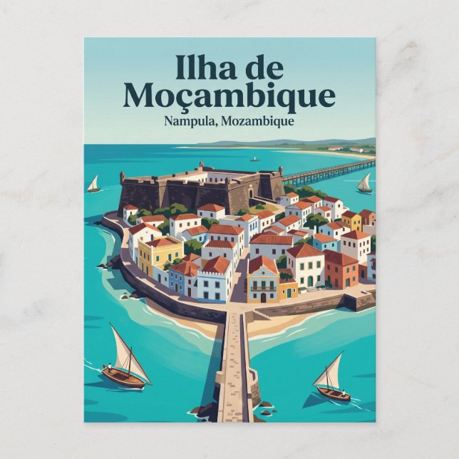 Postal Isla de Mozambique Mozambique (Anverso)