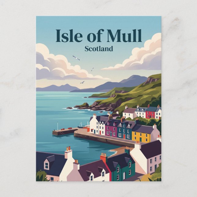 Postal Isla de Mull Escocia (Anverso)