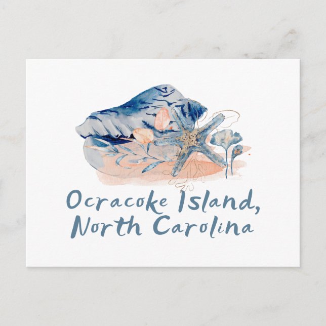 Postal Isla de Ocracoke (Anverso)