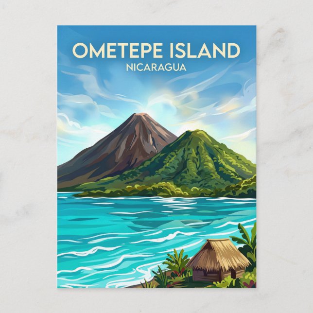 Postal Isla de Ometepe Nicaragua (Anverso)