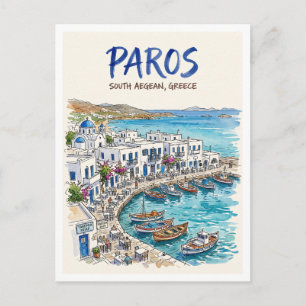Postal Isla de Paros Grecia