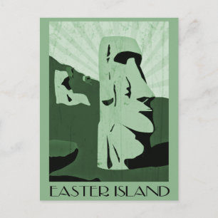 Postal isla de Pascua