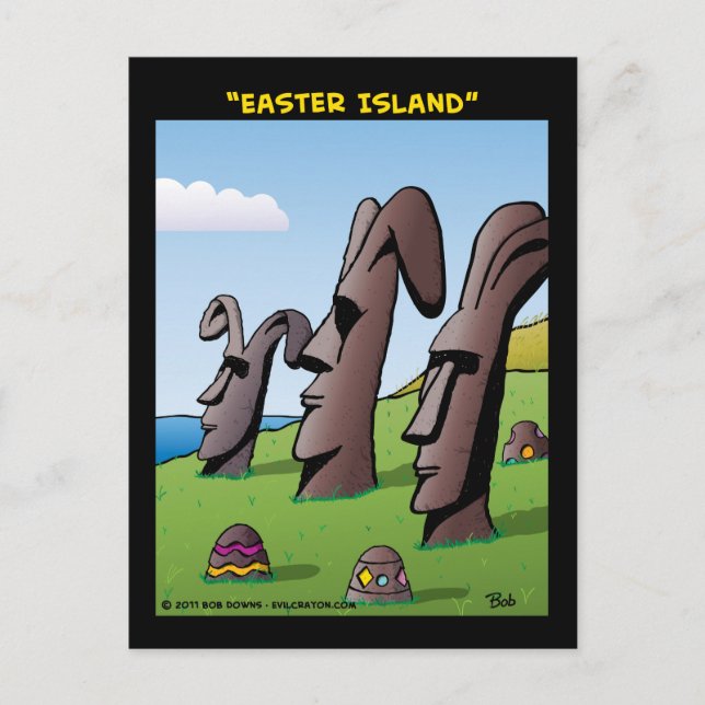 Postal "Isla de Pascua" (Anverso)