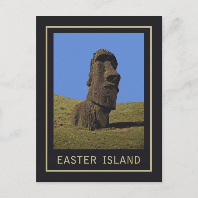 Postal Isla de Pascua Moai (Anverso)