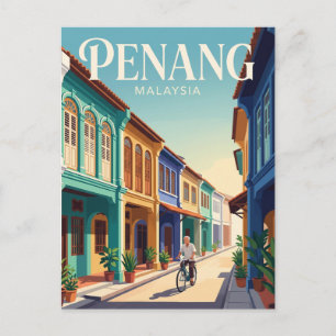 Postal Isla de Penang Malasia