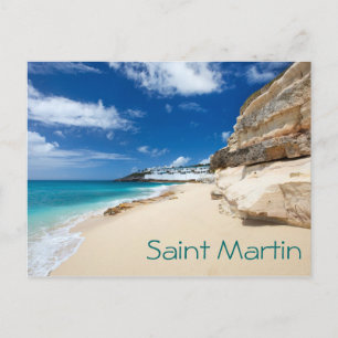 Postal isla de San Martín. Caribe