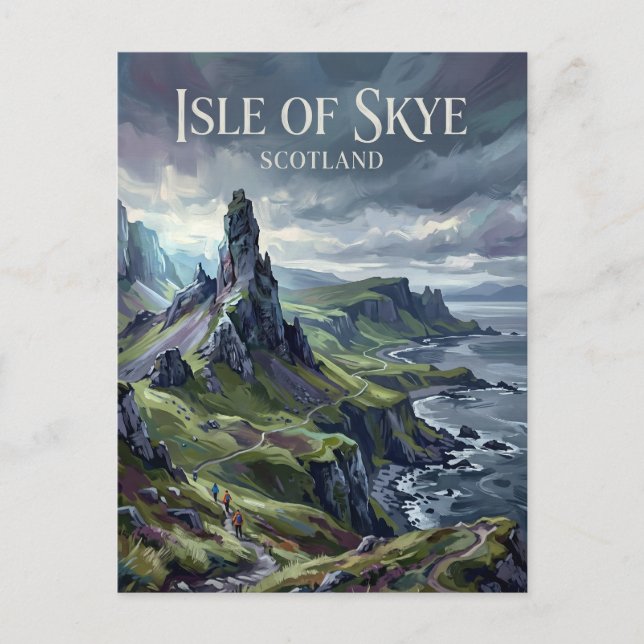 Postal Isla de Skye Escocia (Anverso)
