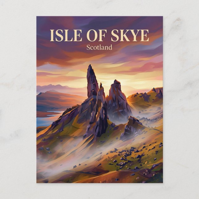 Postal Isla de Skye Escocia (Anverso)