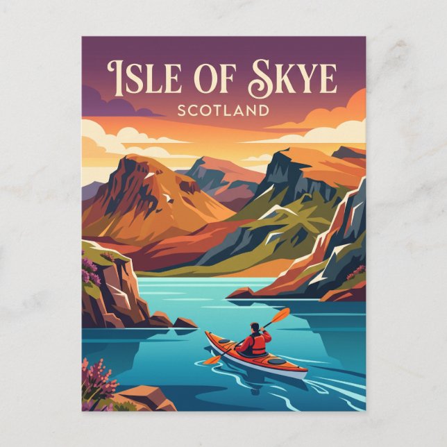 Postal Isla de Skye, Escocia (Anverso)