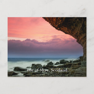 Postal Isla de Skye, Escocia etiquetada,