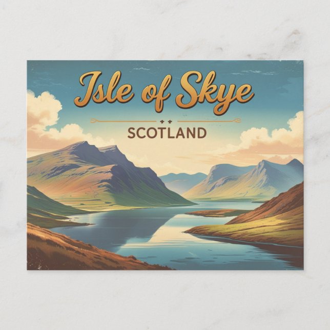 Postal Isla de Skye - La belleza salvaje de Escocia (Anverso)