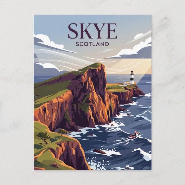 Postal Isla de Skye Reino Unido (Anverso)