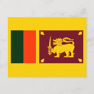 Postal Isla de Sri Lanka - Bandera de León
