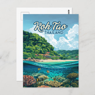 Postal Isla de submarinismo Koh Tao Tailandia Asia