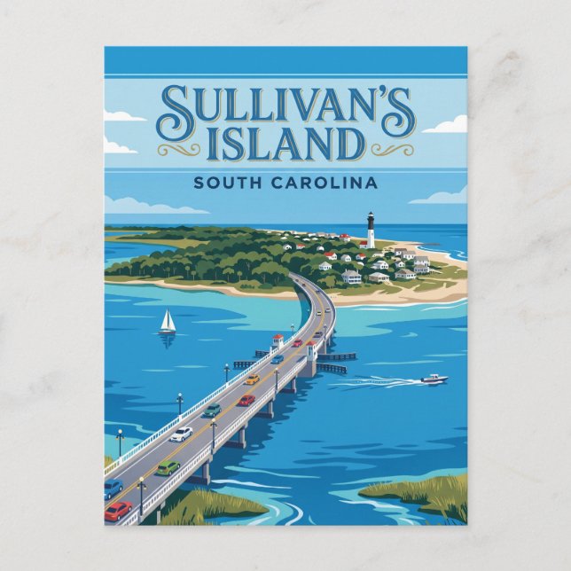 Postal Isla de Sullivan EE. UU. (Anverso)