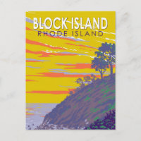 Isla del Bloque Rhode Island Viaje Vintage
