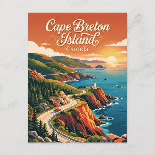 Postal Isla del Cabo Bretón Canadá