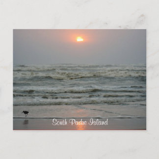 Postal Isla del Padre Sur Texas Sunrise Post Card