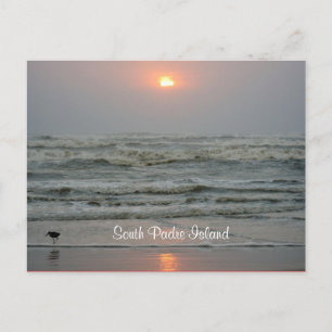 Postal Isla del Padre Sur Texas Sunrise Post Card
