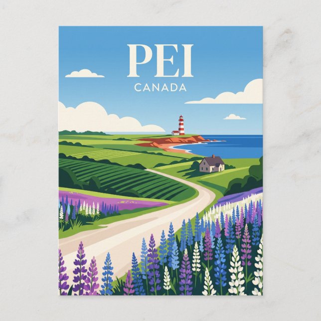 Postal Isla del Príncipe Eduardo Canadá (Anverso)