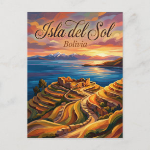 Postal Isla del Sol Bolivia