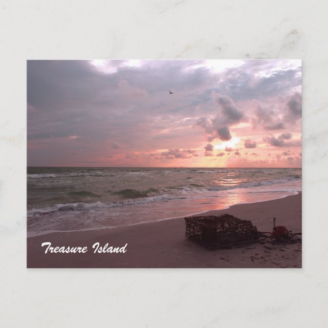 Postal Isla del Tesoro, Florida (Anverso)