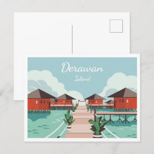 Postal Isla Derawan Berau Este Kalimantan Indonesia