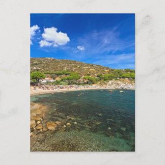 Postal Isla Elba - playa en Seccheto
