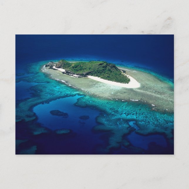 Postal Isla Eori, Islas Mamanuca, Fiji - Aéreo (Anverso)