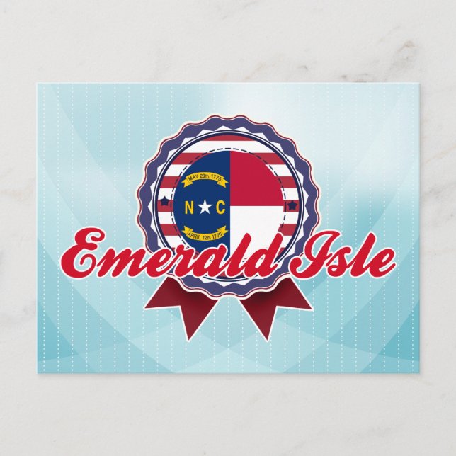 Postal Isla Esmeralda, NC (Anverso)