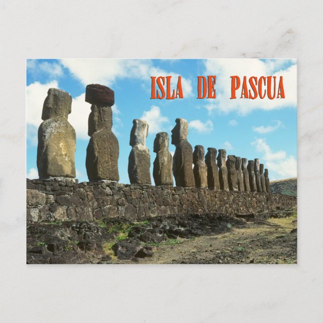 Postal Isla Ester (Isla de Pascua) (Anverso)