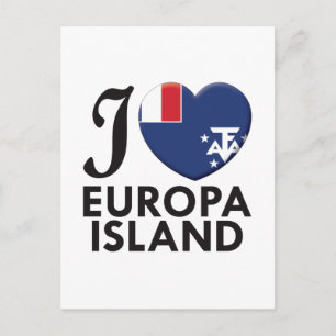 Postal Isla Europa Amor
