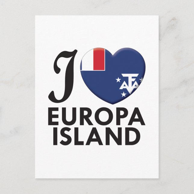 Postal Isla Europa Amor (Anverso)