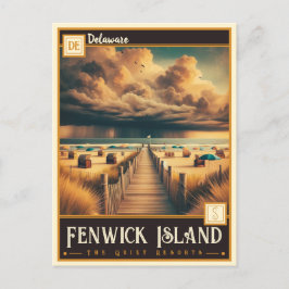 Postal Isla Fenwick, Delaware | Vintage