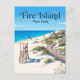 Postal Isla Fire Nueva York