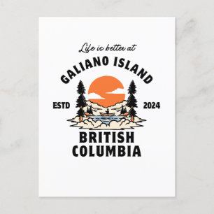 Postal Isla Galiano Columbia Británica
