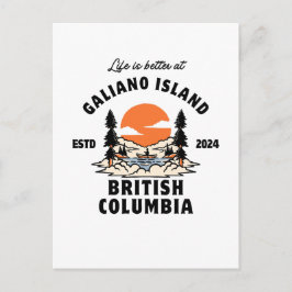 Postal Isla Galiano Columbia Británica