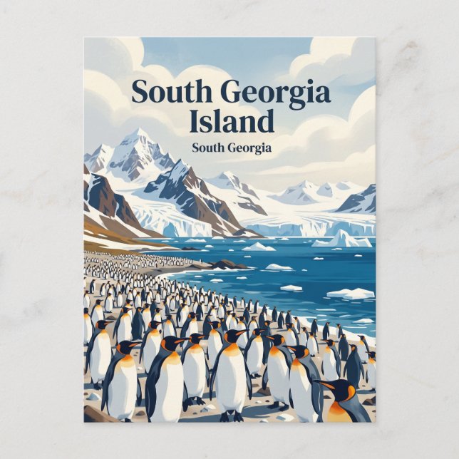 Postal Isla Georgia del Sur (Anverso)