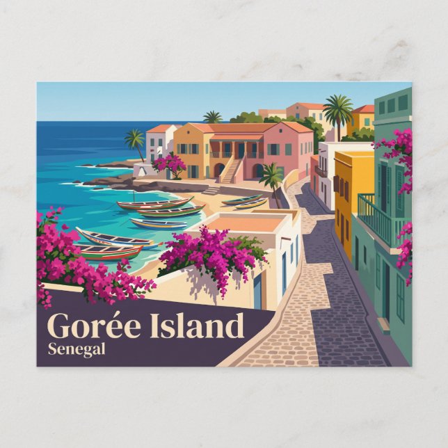 Postal Isla Gorée Senegal (Anverso)
