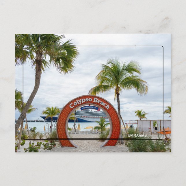 Postal Isla Gran Bahama | Viajes Tropicales al Caribe (Anverso)