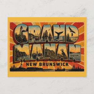 Postal Isla Grand Manan Escape de la Isla de Nuevo Brunsw