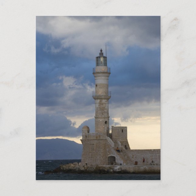 Postal Isla griega de Creta y casco antiguo de Chania 2 (Anverso)