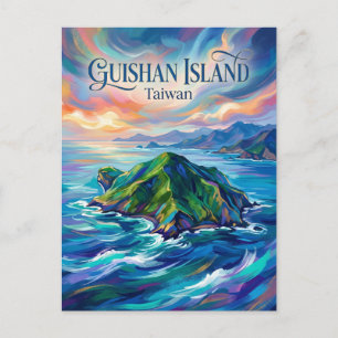 Postal Isla Guishan Taiwán